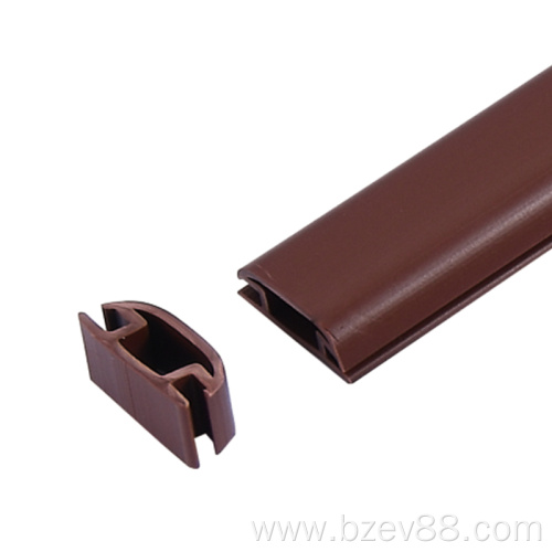 Rubber strip for wardrobe seal